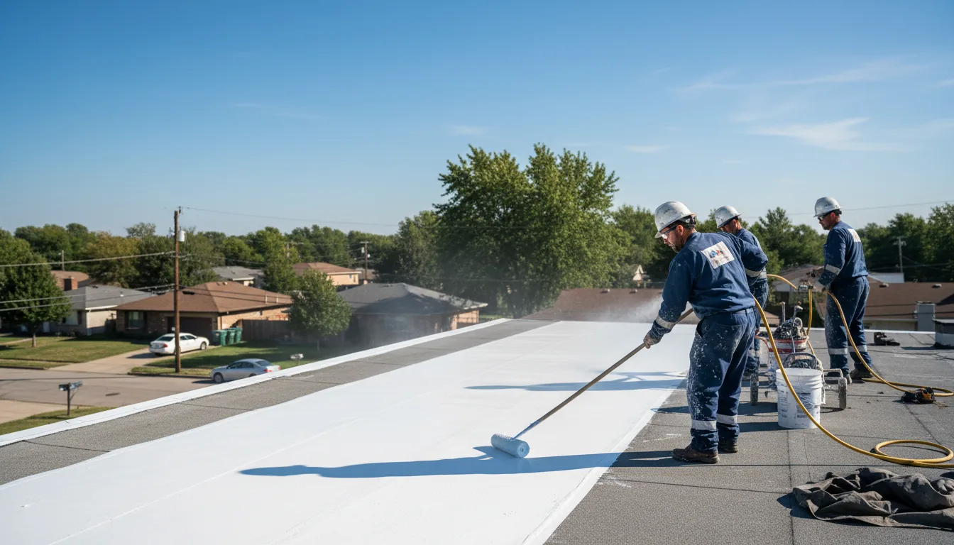 Commercial roof coating in Kampsville, IL near me